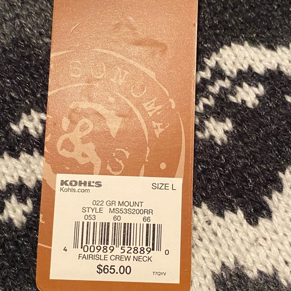 🆕 1/$20 or 2/$30 NWT Mens Fairisle Winter Sweaters - Size L - Picture 9 of 11